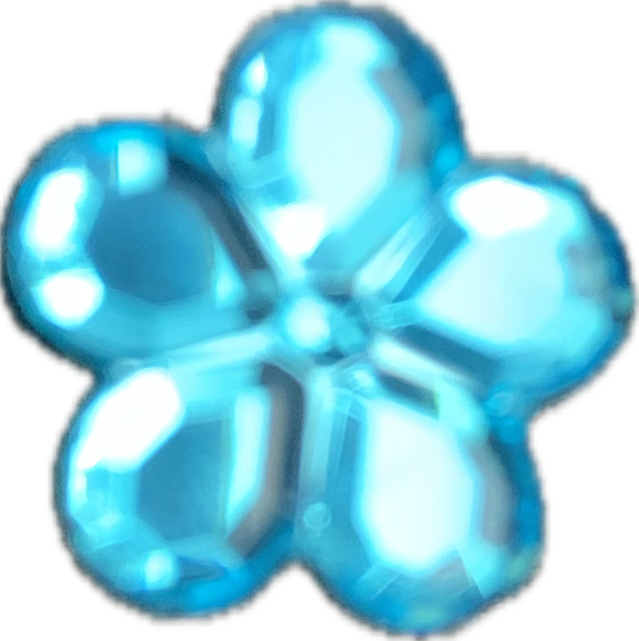 Sparkly Blue Flower