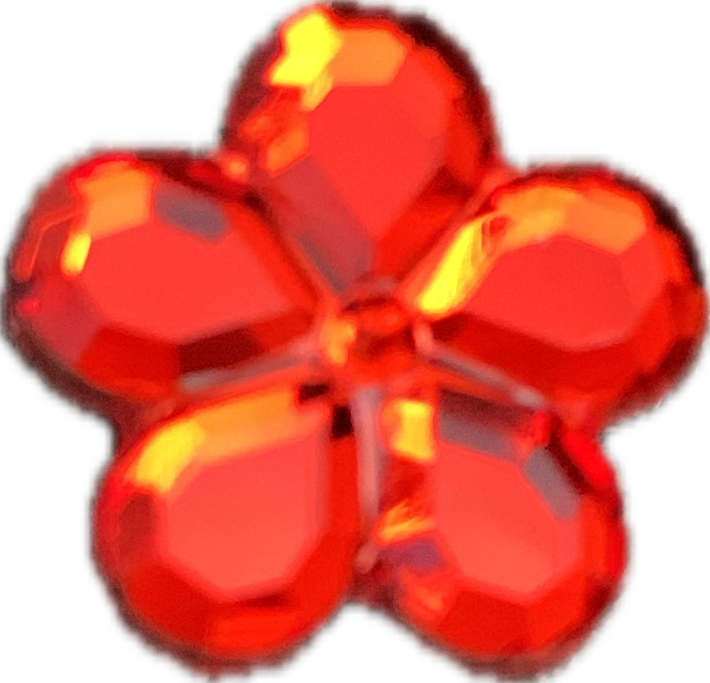 Sparkly Red Flower