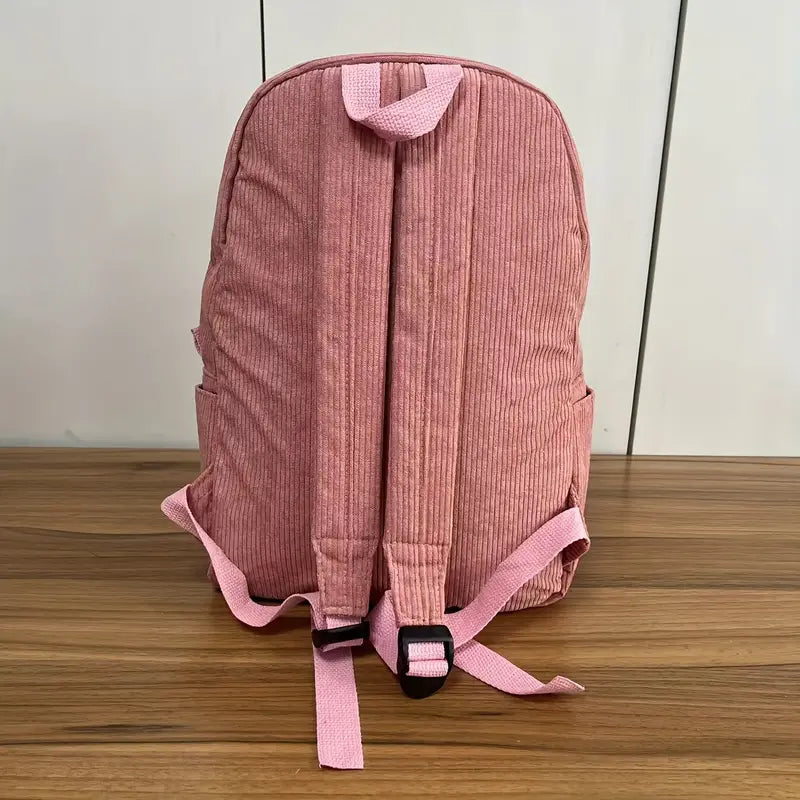 Personalized Corduroy Backpack