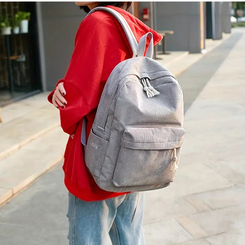 Personalized Corduroy Backpack